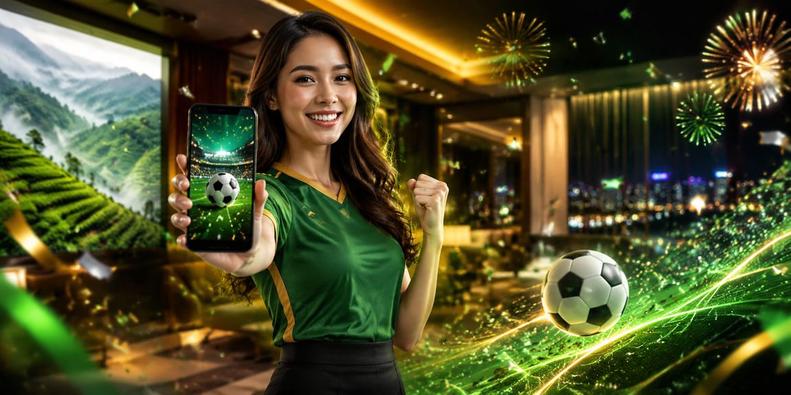 Pertaruhan bola sepak maya gaya Malaysia dengan suasana sukan yang meriah