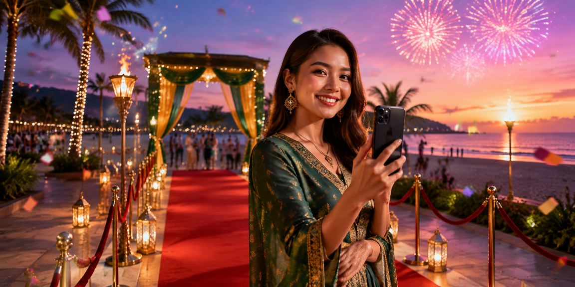 Pengguna Malaysia mengakses platform kasino mudah alih semasa perayaan Hari Raya di Penang